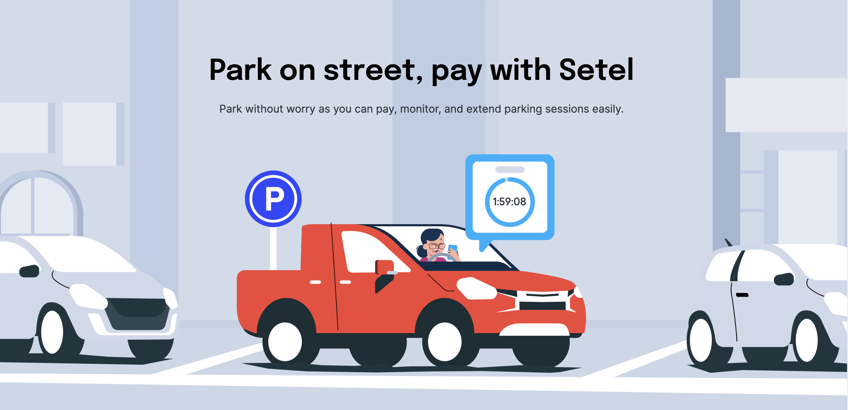 setel parkir