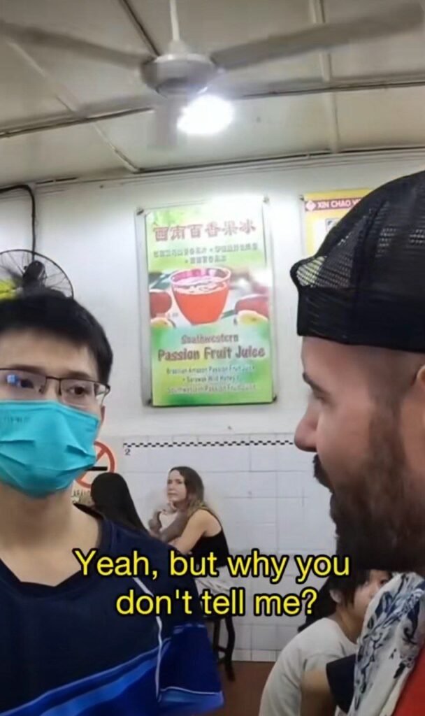 jus nutmeg punca seorang pelancong diminta keluar dari premis