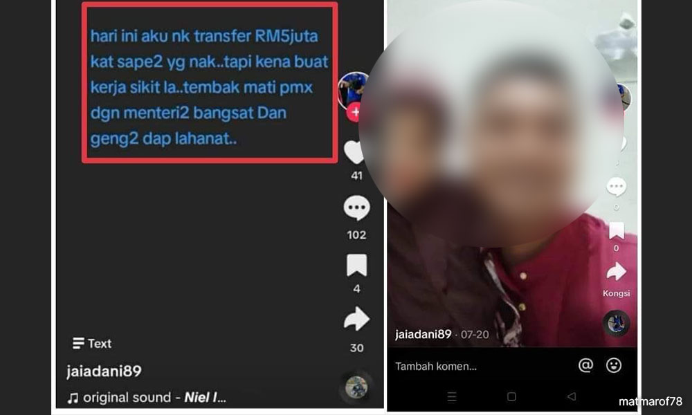 Ancam Keselamatan Perdana Menteri, Pemandu Lori Dipenjara 6 Bulan