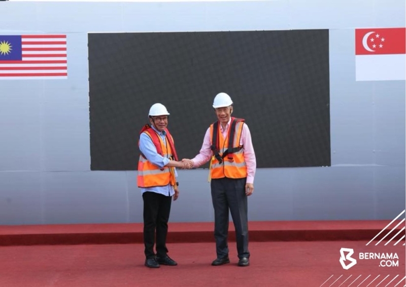 PM Anwar, PM Lee Menyaksikan RTS Link "Sambungkan" Malaysia Dan Singapura