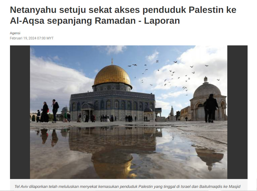 Israel Berdepan Akibatnya Jika Larang Masuk Masjid Al-Aqsa - Erdogan